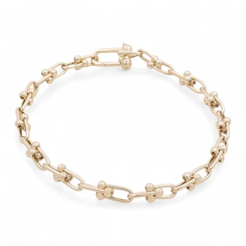 10K Yellow Gold Women's Fashion TT Bracelet / Size: 7.5" / Weight: 6.4GR / P10S-129B