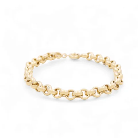 10K Yellow Gold Rolo Link Bracelet / Size: 8" / Weight: 6.3 GR / P10B-395