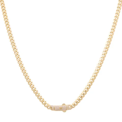 [:en]10K Yellow Gold Monaco Semisolid Chain / Stone: Cz / Size: 5mm 20" / Weight: 21.1GR / COCH0MON5-20[:]
