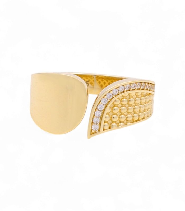 14k Fashion Women's Ring with Cz / Weight 4.2 GR / COWR4FS-36