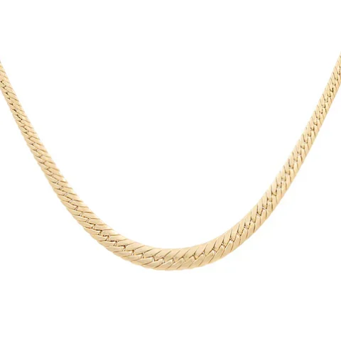 10K Yellow Gold Women's Fashion Cuban Link Necklace / Size: 18"" / Weight: 11.5 GR / P10S-46