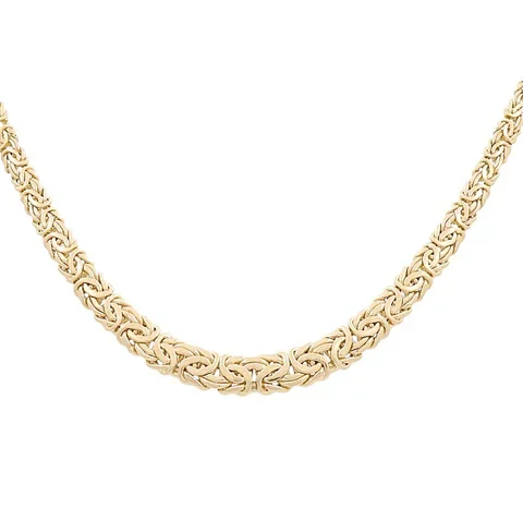 10K Yellow Gold Women's Byzantine Link Women's Necklace / Size: 17" / Weight: 15.2 GR / P10S-62