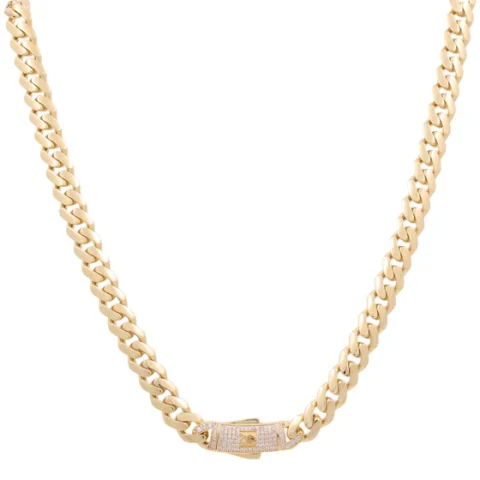 [:en]10K Yellow Gold Monaco Semisolid Chain / Stone: Cz / Size: 9mm 16" / Weight: 22.2GR / COCH0MON9-16[:]