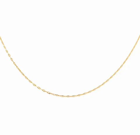 [:en]14K Yellow Gold Italian Mariner Chain / Size: 1mm 16" / Weight: 1.8 GR / 655-10151[:]