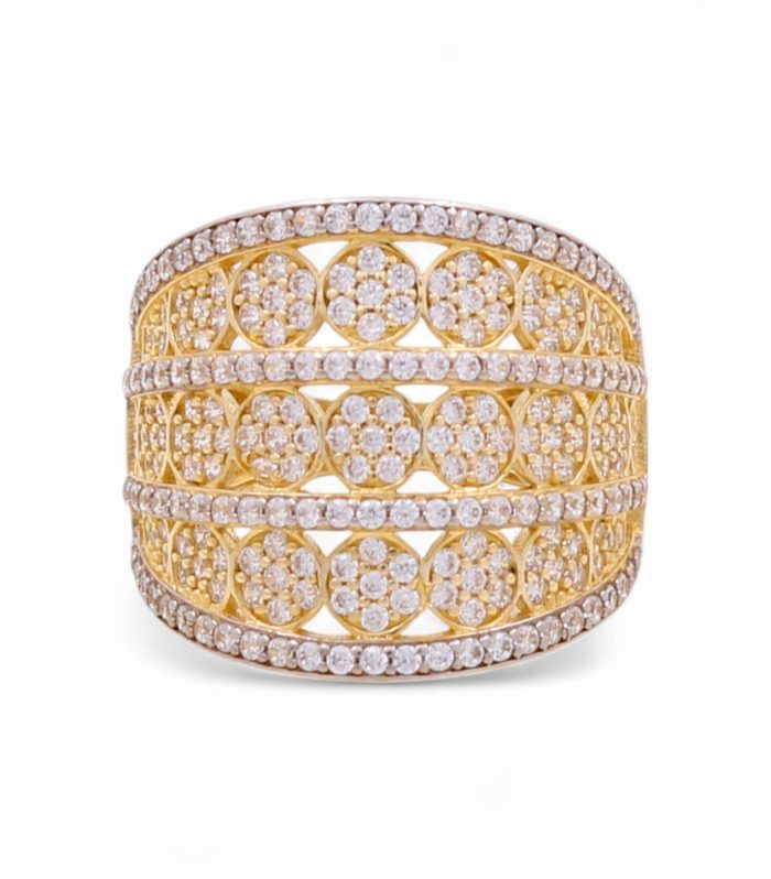 14k Fashion Women's Ring with Cz / Weight 5.2 GR / COWR4FS-23