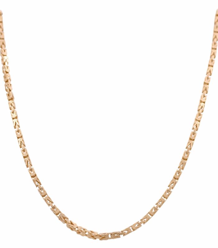 14K Yellow Gold Byzantine Link Chain / Size: 24” / Weight: 16.4 GR / DQCH4BZ