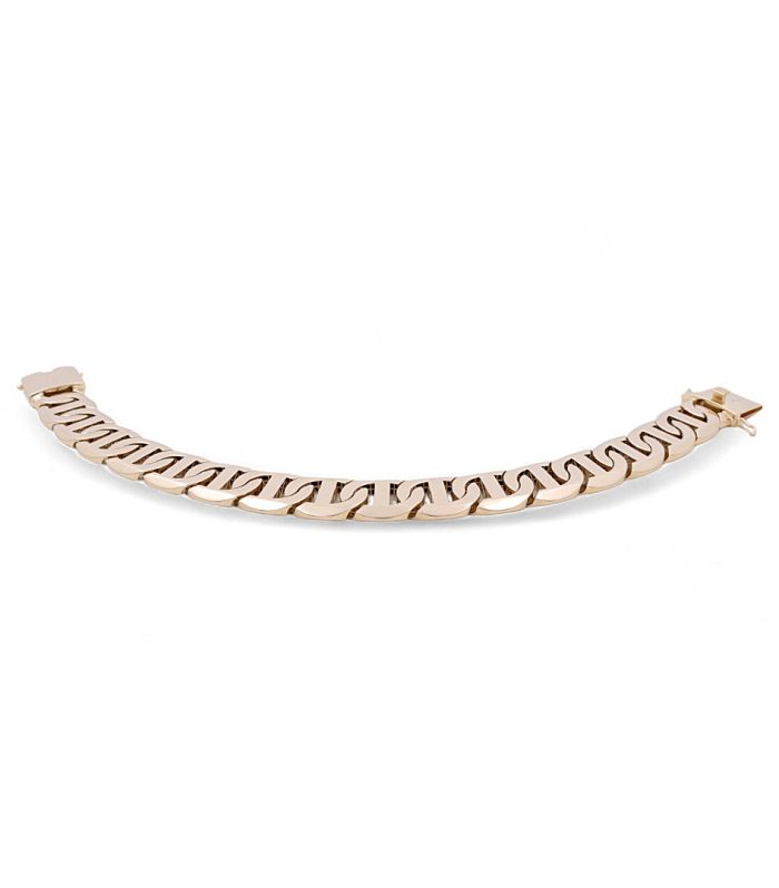 14K Yellow Gold Men’s GG Bracelet / Size: 8.5” 14.2MM / Weight: 28.1 GR / COMB4FS