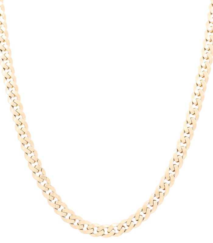 14K Yellow Gold Solid Cuban Link Chain / Size: 3.5mm 18"" / Weight: 23.1GR / SCMCH4CL3.5-18